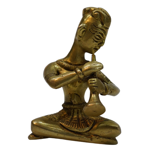 Brass Rajasthani playing Flute 225g Set of 1