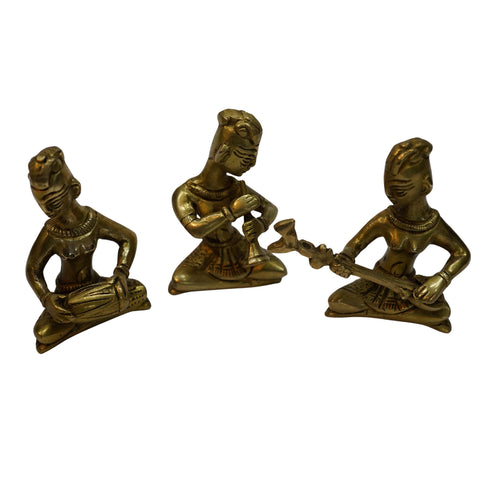 Brass Rajasthani Musician Set 700g Set of 1