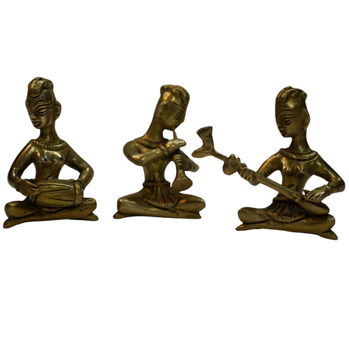Brass Rajasthani Musician Set 700g Set of 1