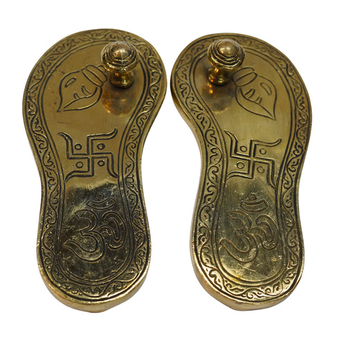 Brass Charan Paduka 880g Set of 1