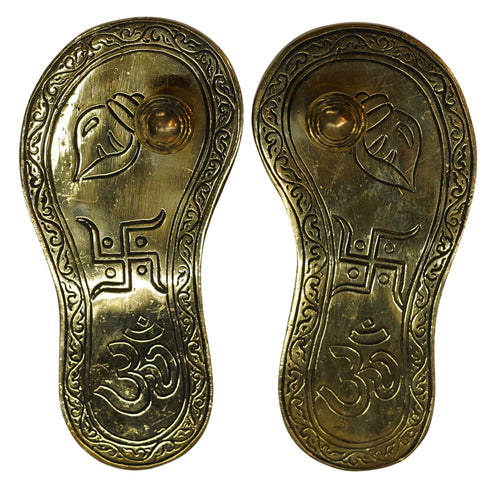 Brass Charan Paduka 880g Set of 1