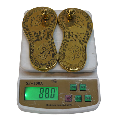 Brass Charan Paduka 880g Set of 1