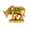 Brass Kamdhenu Cow and Calf Sculpture 929g