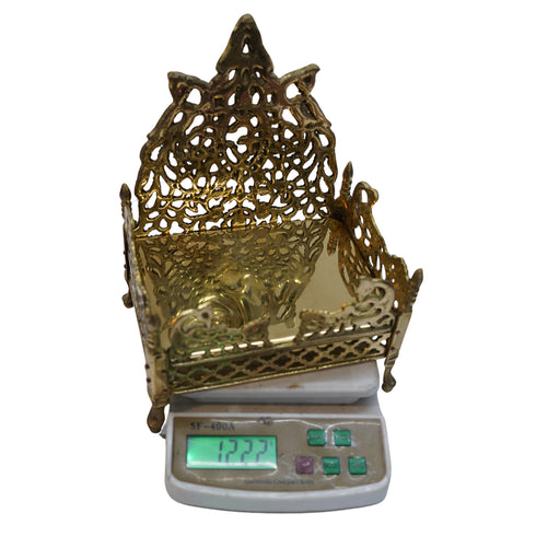 Brass Ladoo Gopal Singhasan 1221g Set of 1