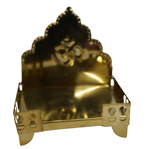 Brass Singhasan with Om Design 195g Set of 1