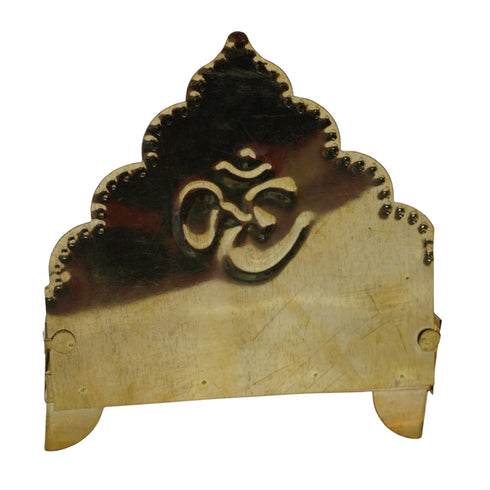 Brass Singhasan with Om Design 195g Set of 1