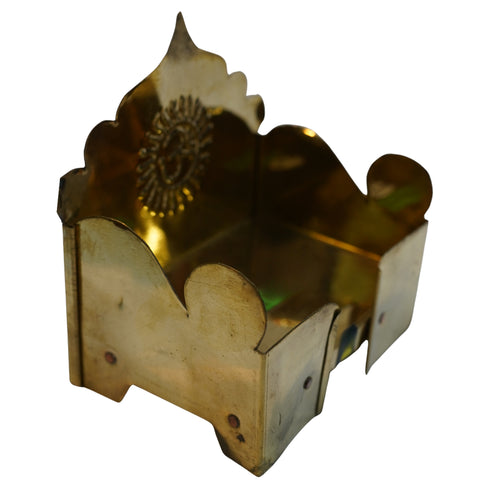 Brass Singhasan with Om 229g Set of 1