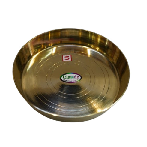 Brasss small Thali 74g (Pack of 2)