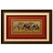Palm Leaf Handmade Painting of Royal Elephant Procession