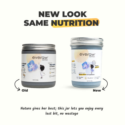 Everaw Nutrition Blue Vanilla Cashew Butter