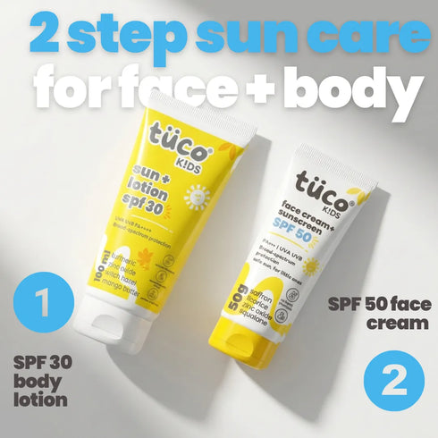 Tuco Complete Sun Protection Kit : Sun Lotion + Sunscreen (SPF 50)