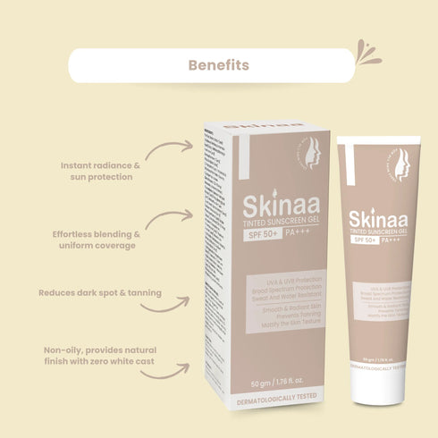 Skinaa Skinaa Tinted Sunscreen Gel Spf50+ Pa+++