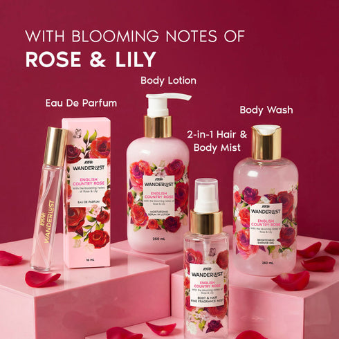 Wanderlust English Country Rose Fragrance Gift Set