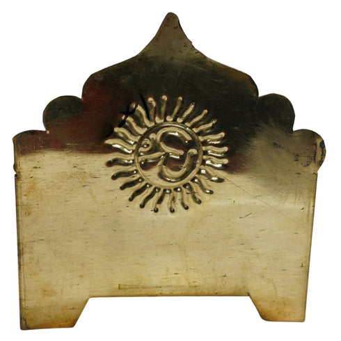 Brass Singhasan with Om 229g Set of 1