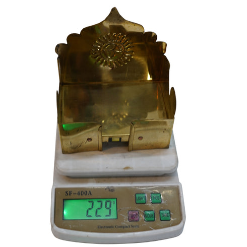 Brass Singhasan with Om 229g Set of 1
