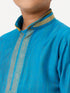 Ramraj Cotton Boys Emerald Sky Blue Kurta with Pyjama Pant Combo EMD2