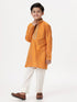Ramraj Cotton Boys Emerald Orange Kurta with Pyjama Pant Combo EMD3