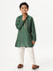 Ramraj Cotton Boys Emerald Dark Green Kurta with Pyjama Pant Combo EMD7