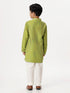 Ramraj Cotton Boys Emerald Parrot Green Kurta with Pyjama Pant Combo EMD5
