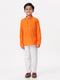 Ramraj Cotton Boys Breeze Cotton Full Sleeves Orange Kurta with Pyjama Pant Combo