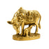 Brass Kamdhenu Cow and Calf Sculpture 929g