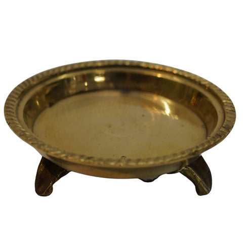 Traditional Brass Chowki Plate 90g Set of 1