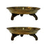 Traditional Brass Chowki Plate 180g Set of 2