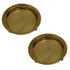 Traditional Brass Chowki Plate 180g Set of 2