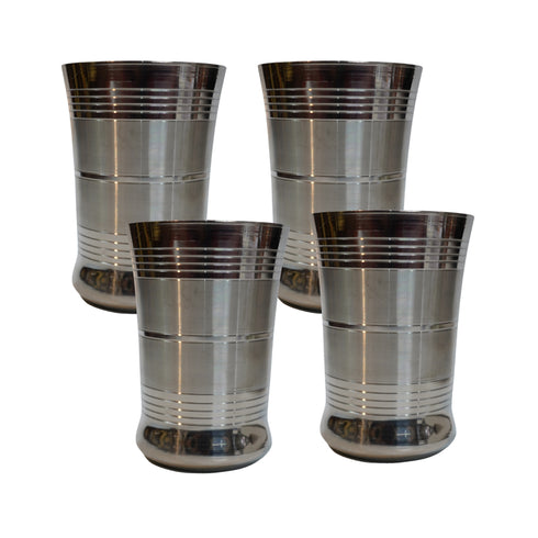 Stainless Steel Water Glass 516g Set of 4