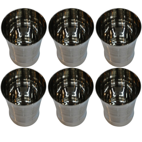 Stainless Steel Water Glass 774g Set of 6