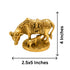 Brass Kamdhenu Cow and Calf Sculpture 929g