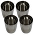 Mirror Finish Steel Glass 384g Set of 4