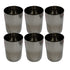 Mirror Finish Steel Glass 576g Set of 6