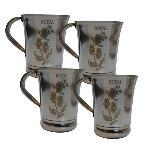 Reusable Steel Water Cup 344g Set of 4