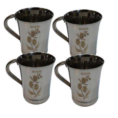 Reusable Steel Water Cup 344g Set of 4