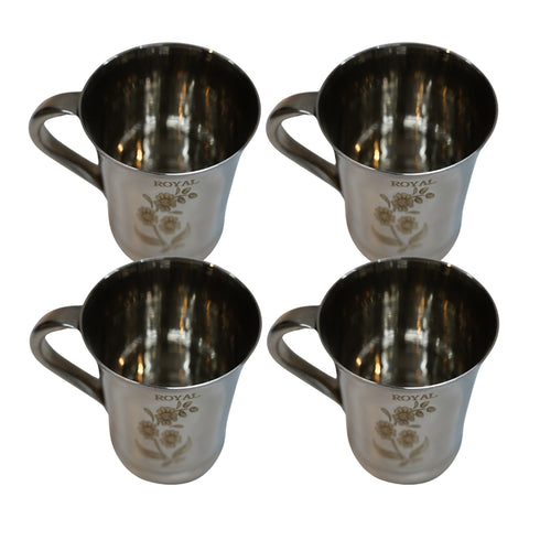 Reusable Steel Water Cup 344g Set of 4