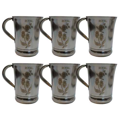 Reusable Steel Water Cup 516g Set of 6