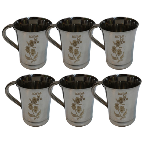 Reusable Steel Water Cup 516g Set of 6