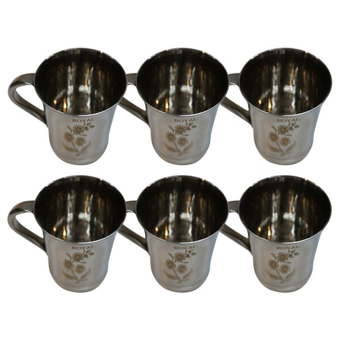 Reusable Steel Water Cup 516g Set of 6