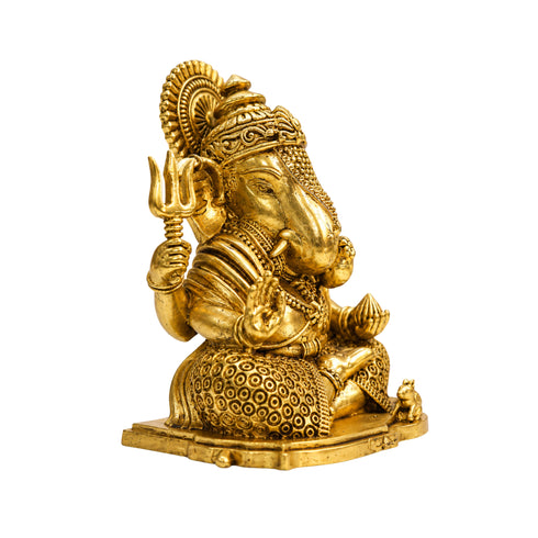 Handcrafted Brass Ganesh Idol 625g