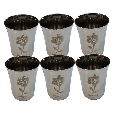 Durable Steel Drinking Cup 678g Set of 6