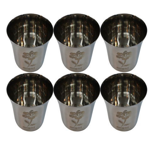 Durable Steel Drinking Cup 678g Set of 6