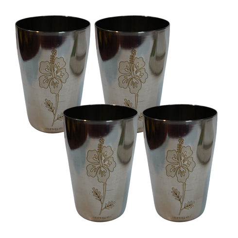 Rustproof Steel Water Glass 484g Set of 4
