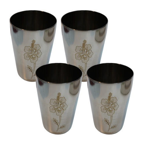 Rustproof Steel Water Glass 484g Set of 4