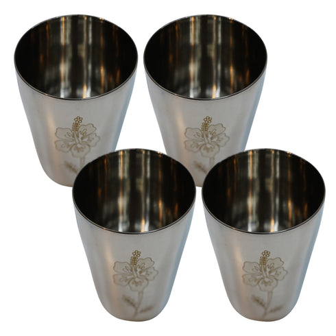 Rustproof Steel Water Glass 484g Set of 4