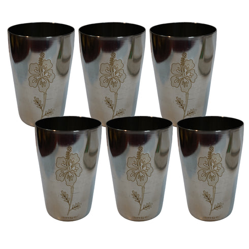 Rustproof Steel Water Glass 726g Set of 6