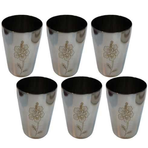 Rustproof Steel Water Glass 726g Set of 6