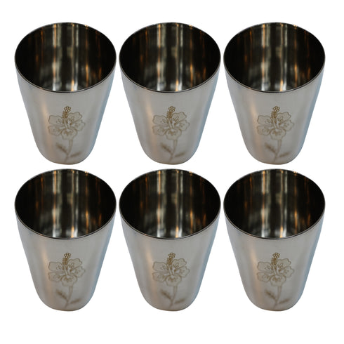 Rustproof Steel Water Glass 726g Set of 6