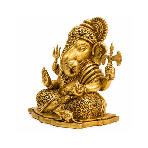 Handcrafted Brass Ganesh Idol 625g