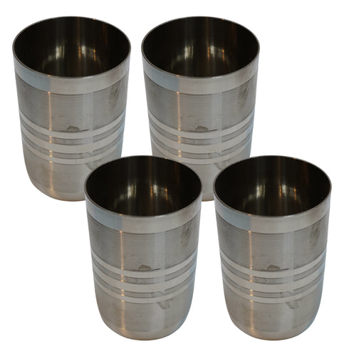 Steel Tea and Water Glass 364g Set of 4